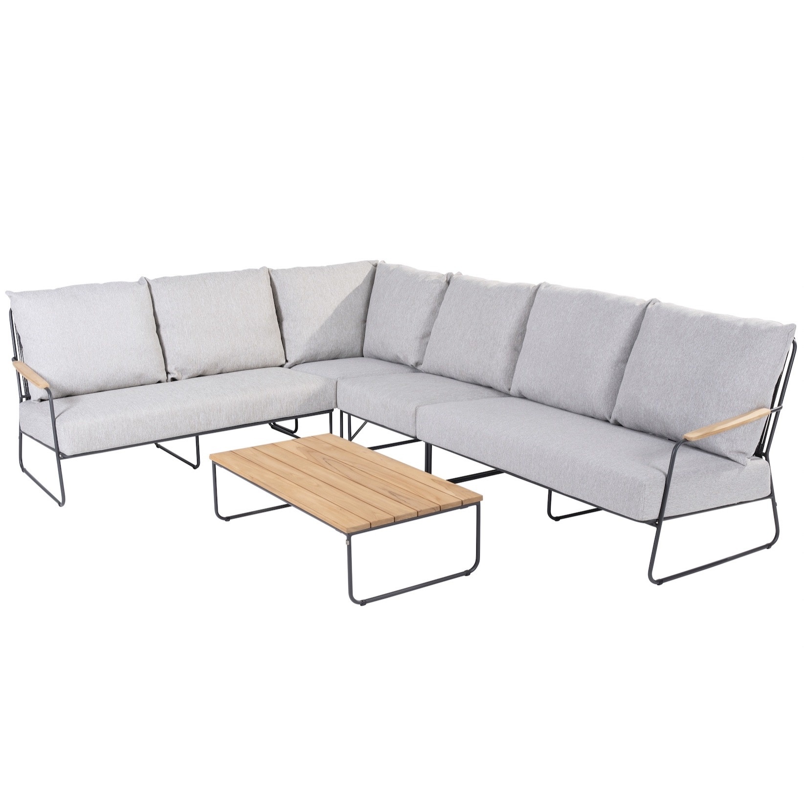 4 Seasons Outdoor Balade hoek loungeset 5 delig antraciet 
