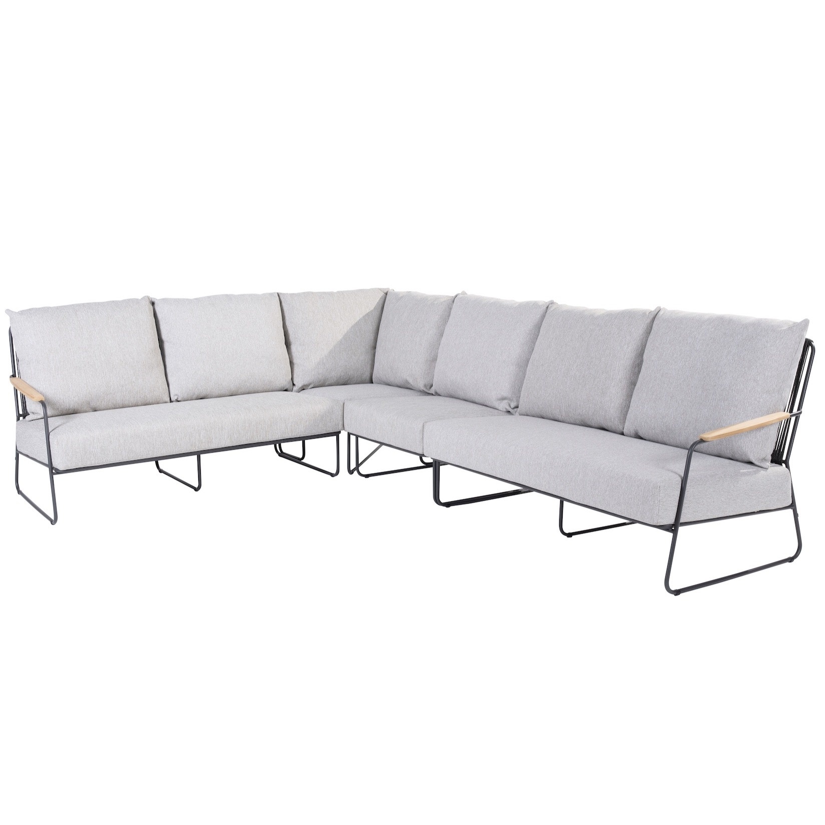 4 Seasons Outdoor Balade hoek loungeset 4 delig antraciet 