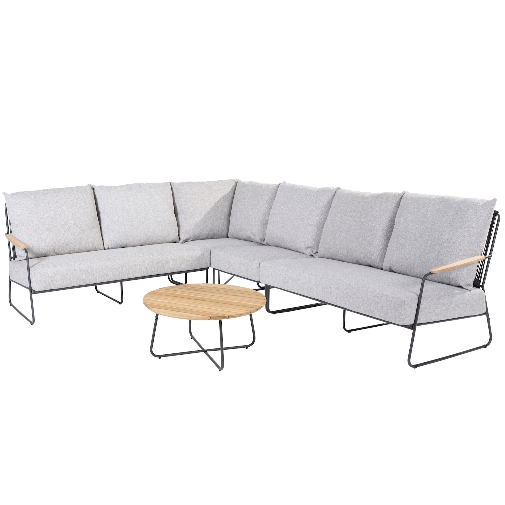 4 Seasons Outdoor Balade hoek loungeset 5 delig antraciet 