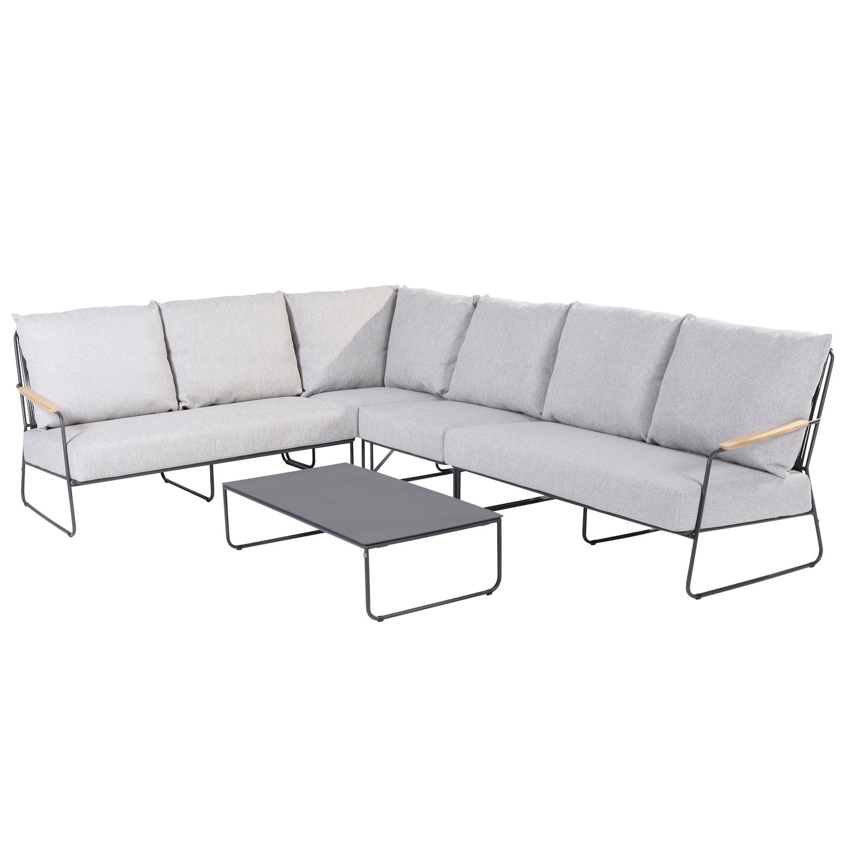 4 Seasons Outdoor Balade hoek loungeset 5 delig antraciet 