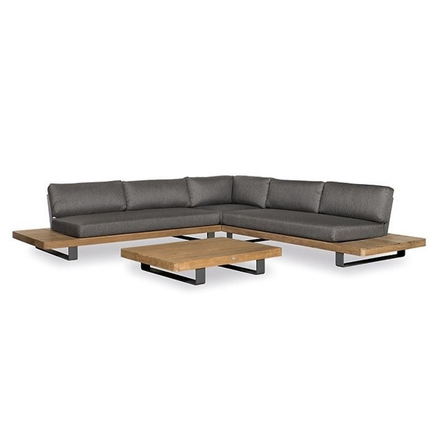 AVH-Collectie New York hoek loungeset 4-delig teak