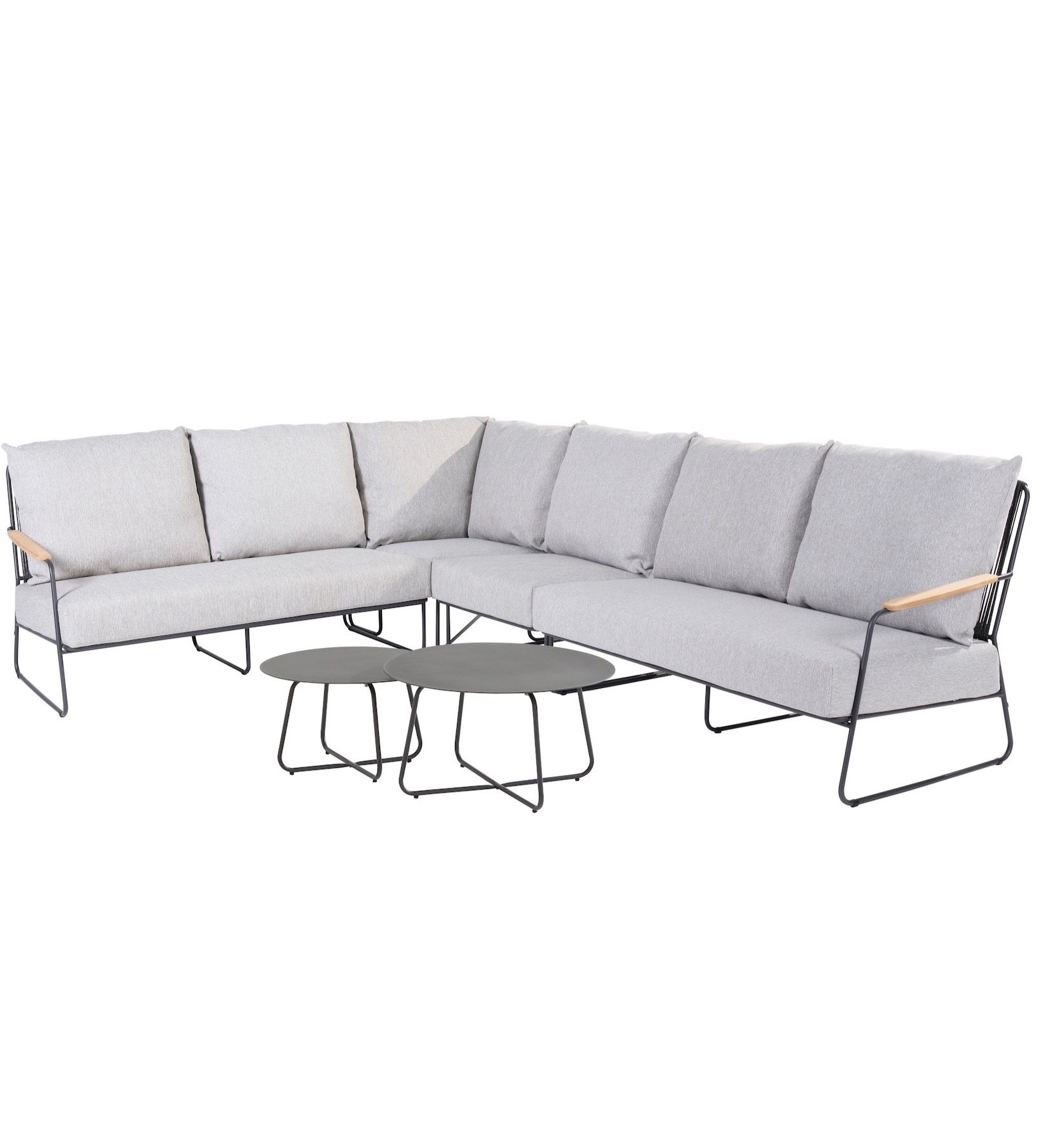 4 Seasons Outdoor Balade hoek loungeset 6 delig antraciet 