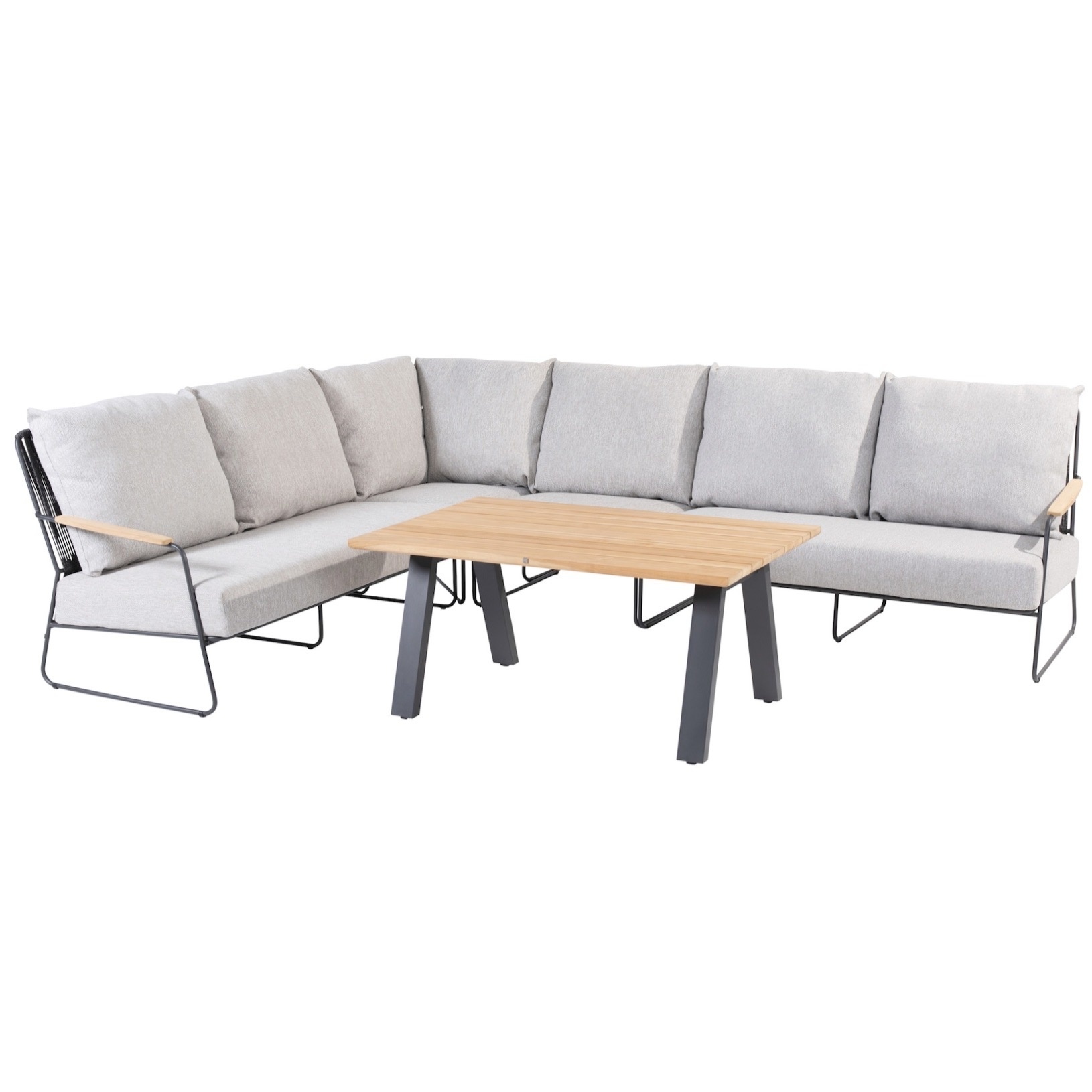 4 Seasons Outdoor Balade hoek loungeset 5 delig antraciet 