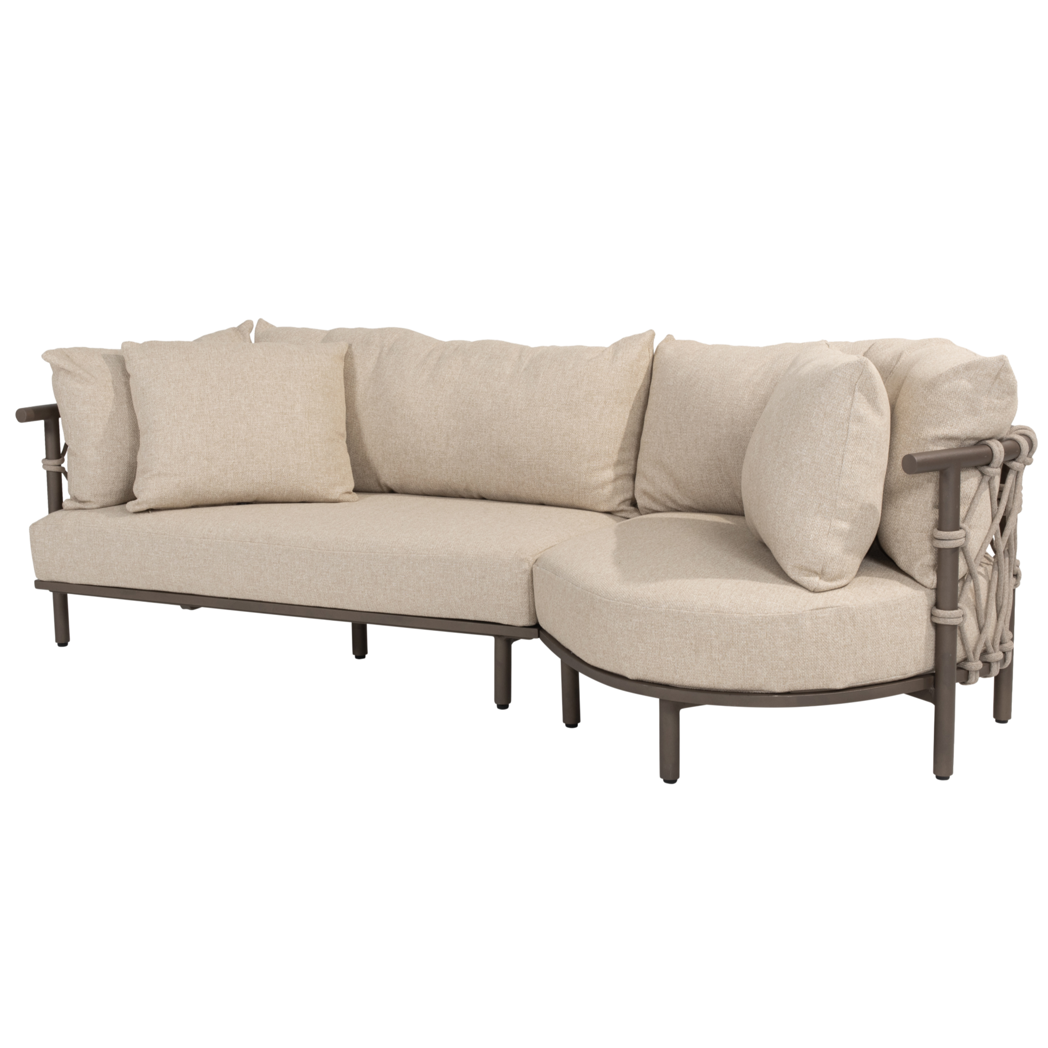 4 Seasons Outdoor Ezra chaise longue loungeset 2 delig terre 