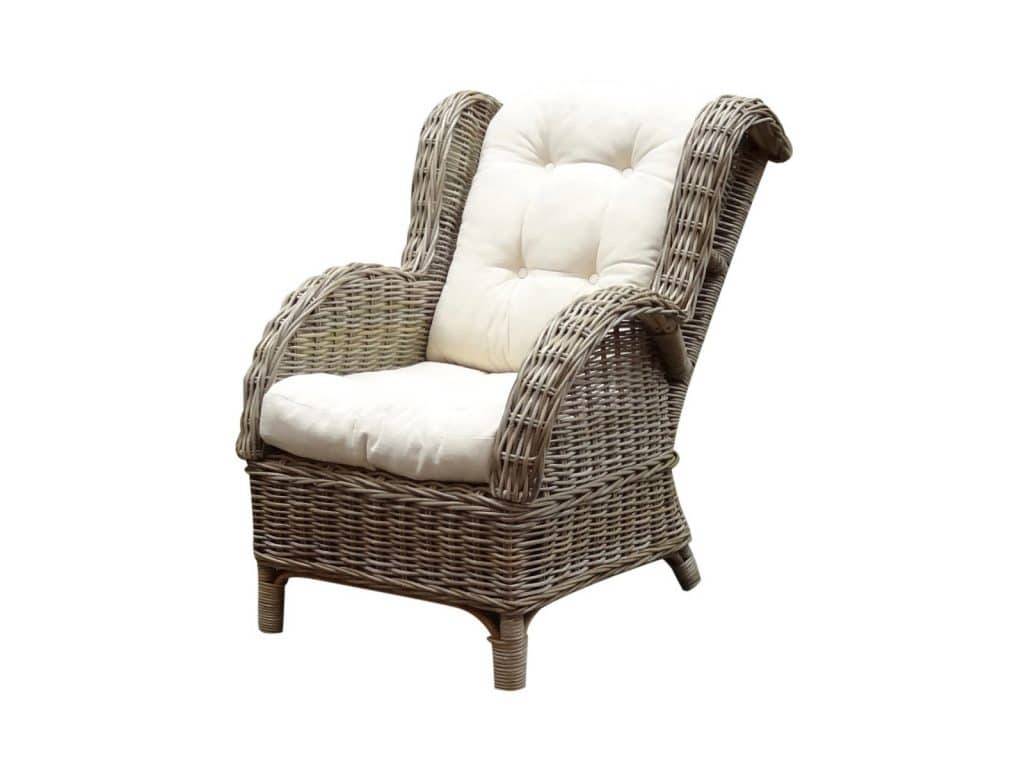 AVH-Collectie Naturel relax lounge tuinstoel wit