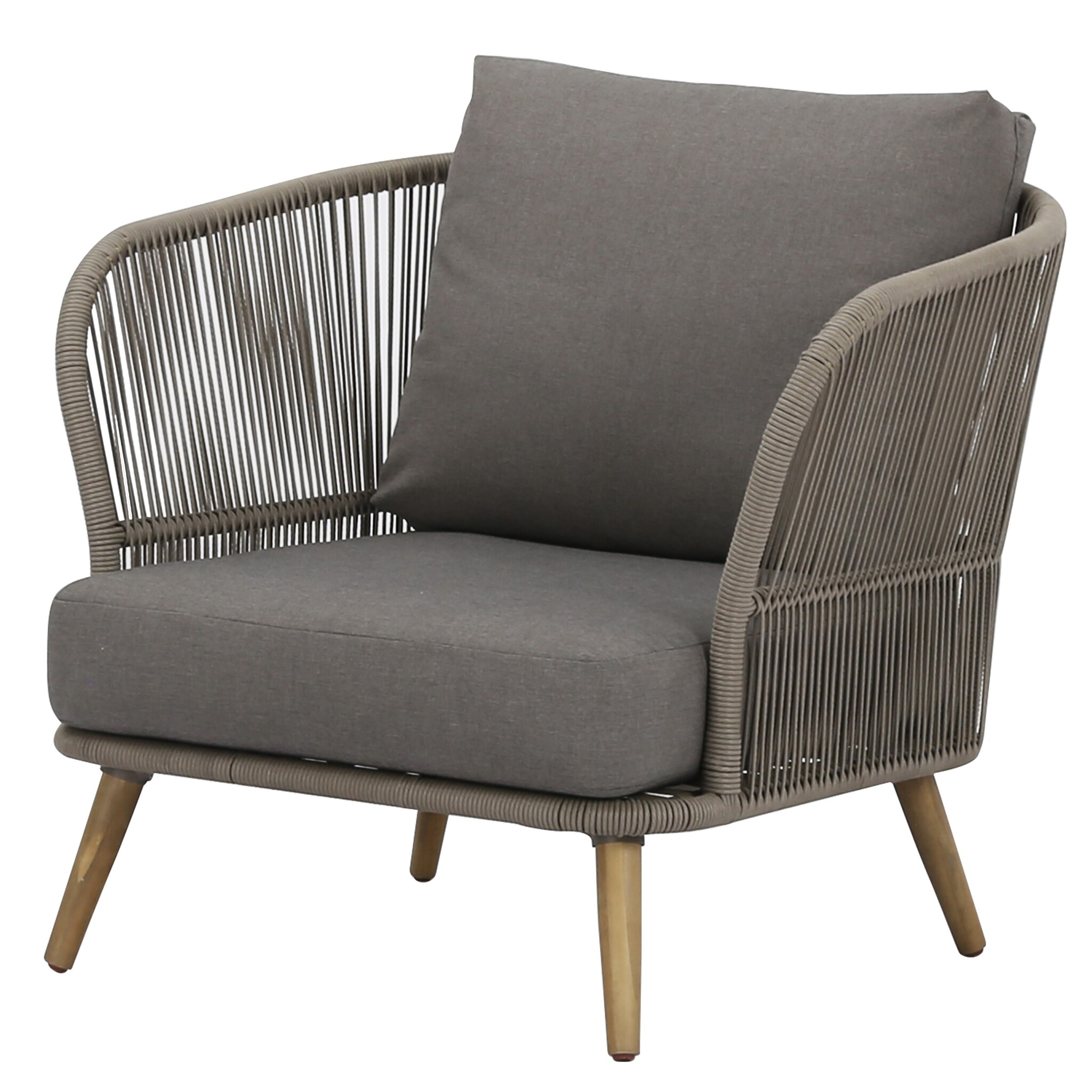 AVH-Collectie Volterra lounge tuinstoel licht bruin wicker