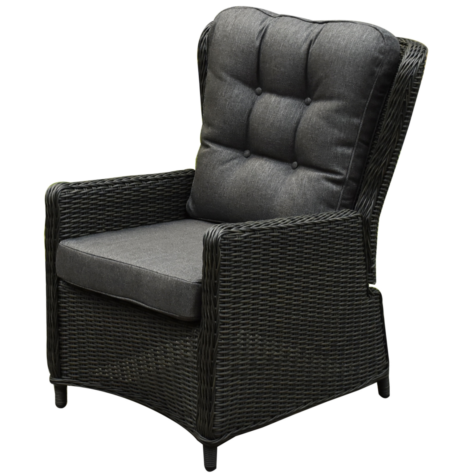 AVH Premium Collection Marina premium lounge tuinstoel verstelbaar antraciet