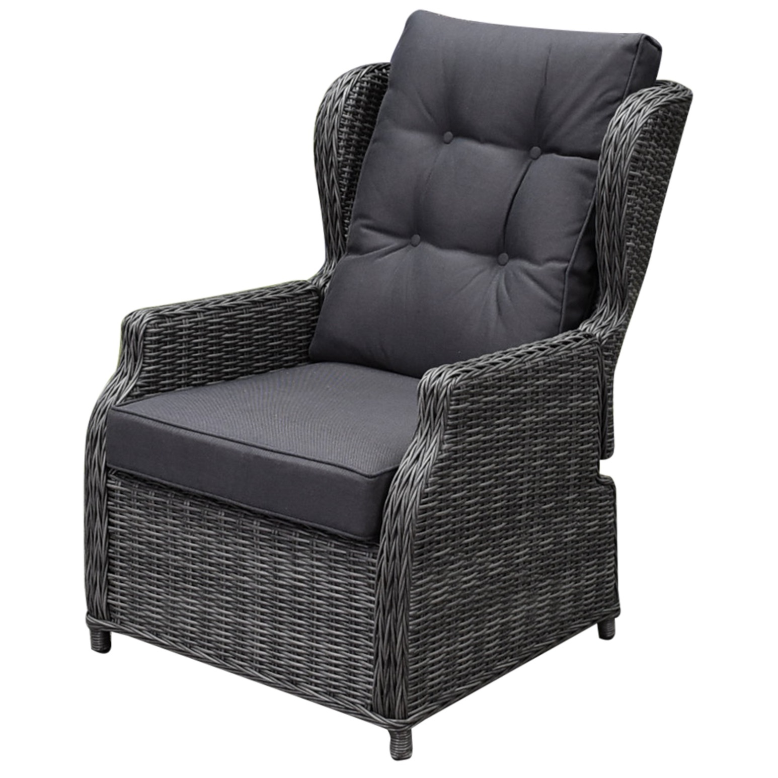 AVH-Collectie Toscane XL lounge tuinstoel verstelbaar antraciet