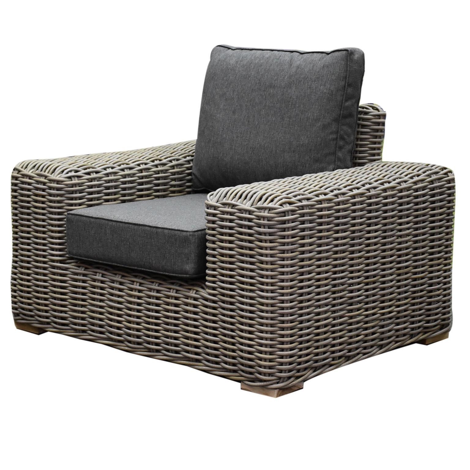 AVH-Collectie Queen lounge tuinstoel - olefin grijs