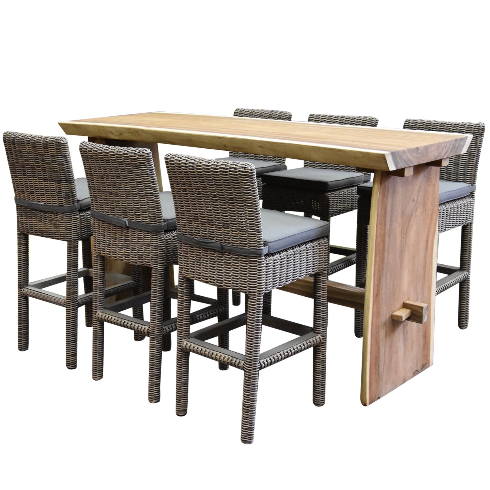 AVH-Collectie Barset Londen boomstam 220x70xH110cm 7-delig