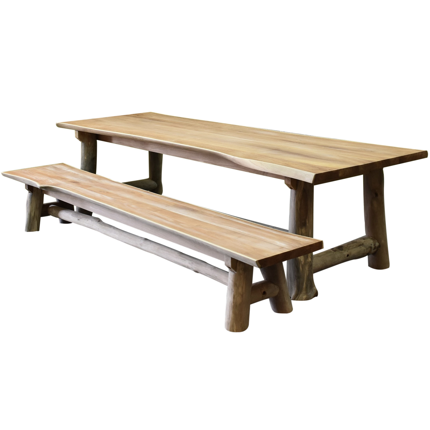 AVH-Collectie Pearl dining tuinset 300x100xH77,5 teak 2 delig