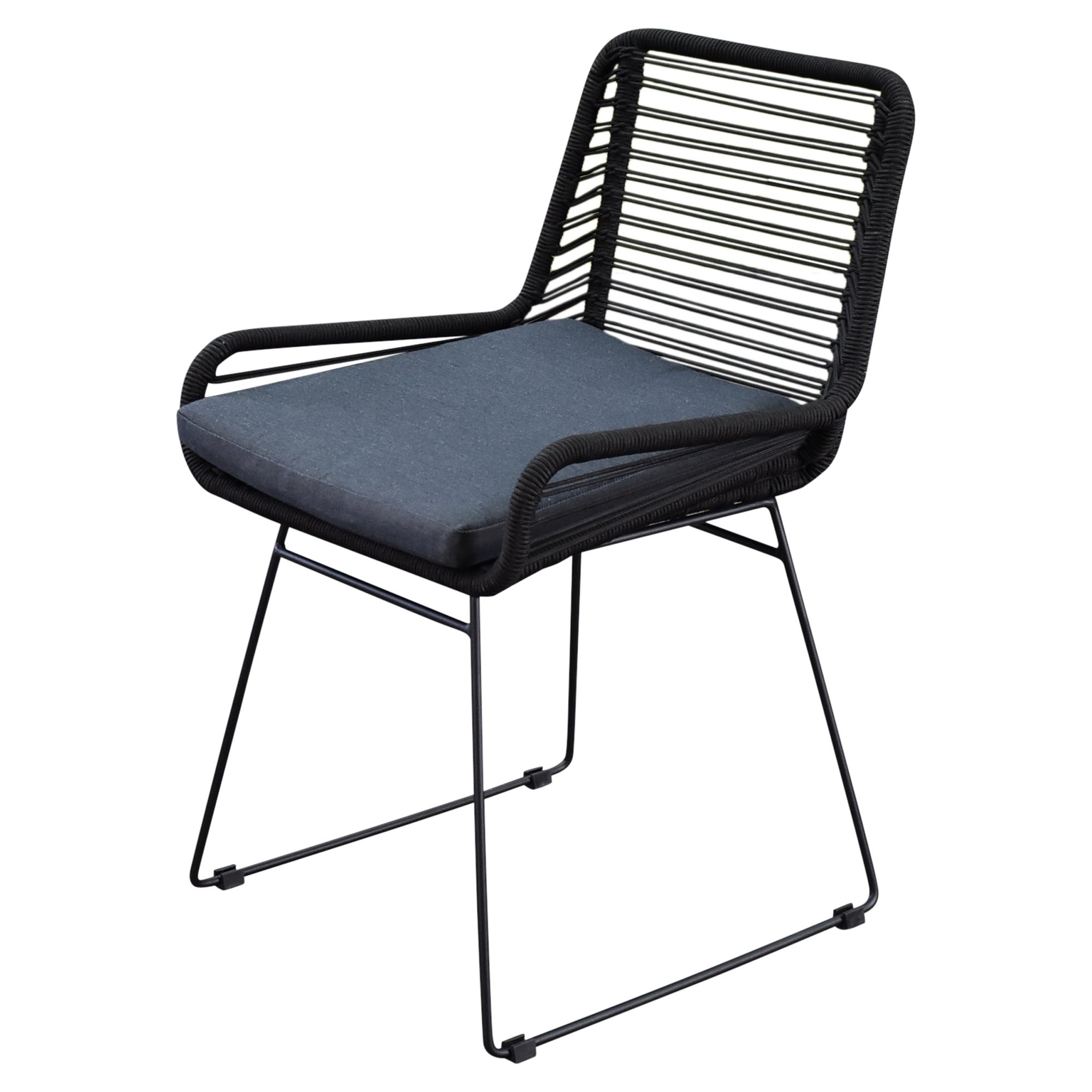 AVH-Collectie Zenia dining tuinstoel rope zwart