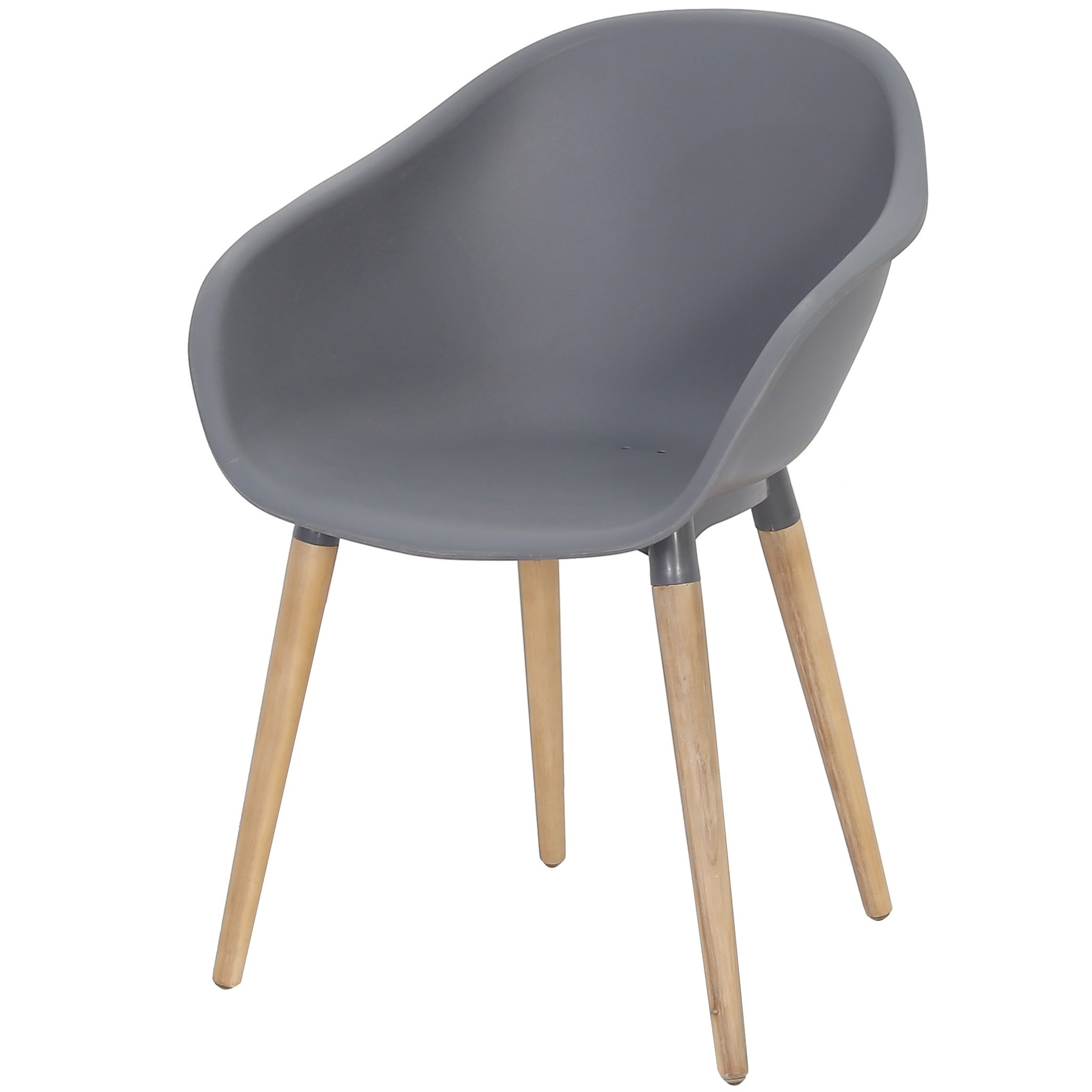 AVH-Collectie Swan dining kuipstoel grijs kunststof