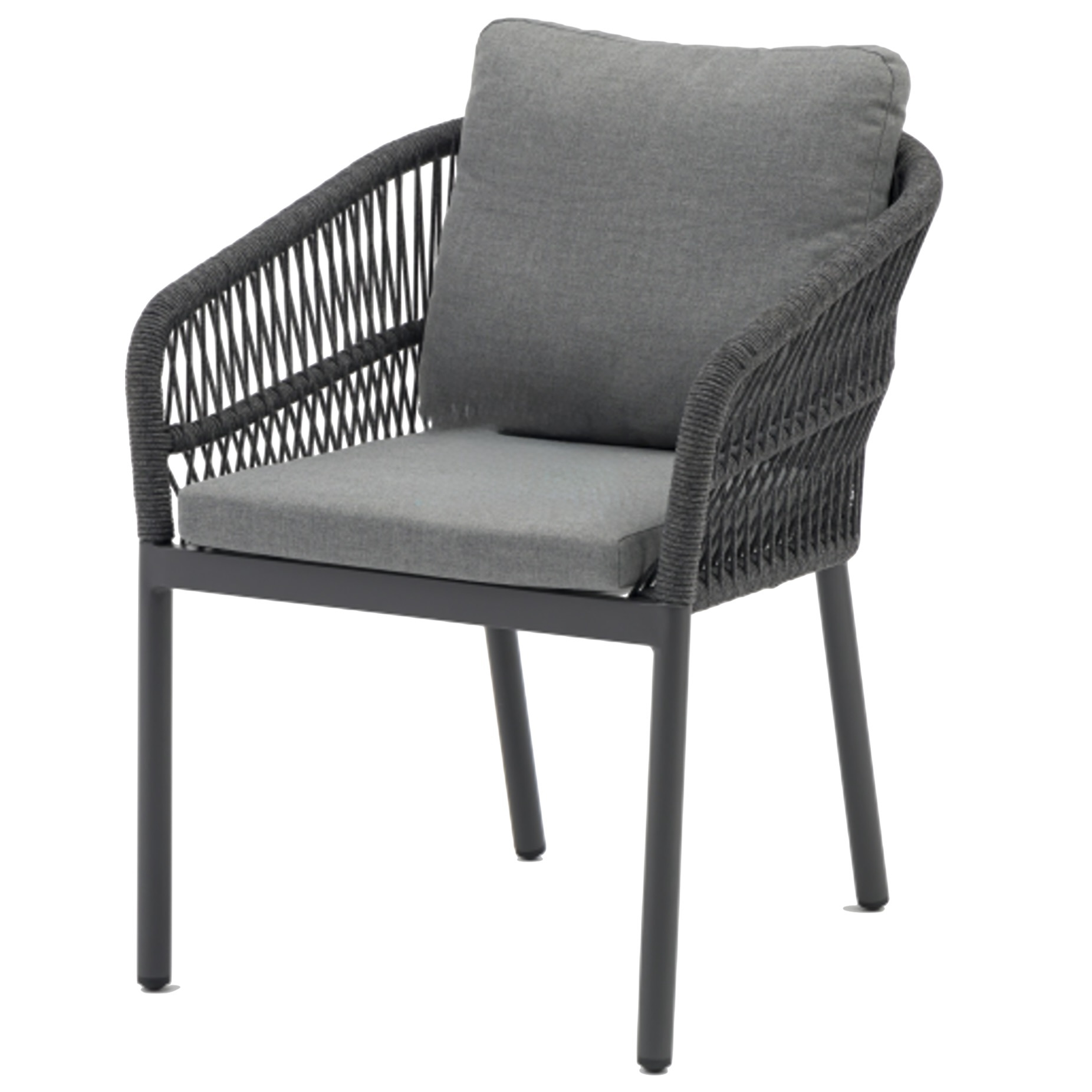 AVH-Collectie Impala dining tuinstoel rope antraciet