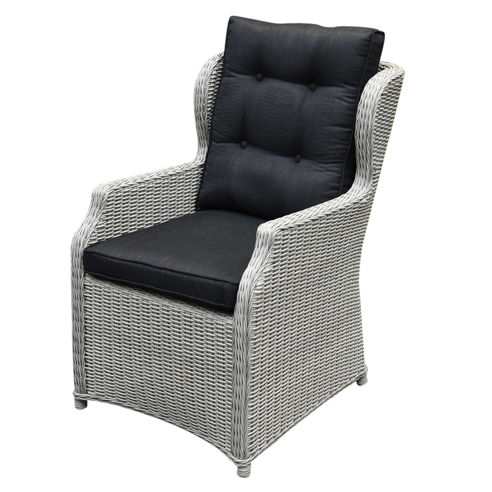 AVH-Collectie Ibiza XL dining tuinstoel wit grijs