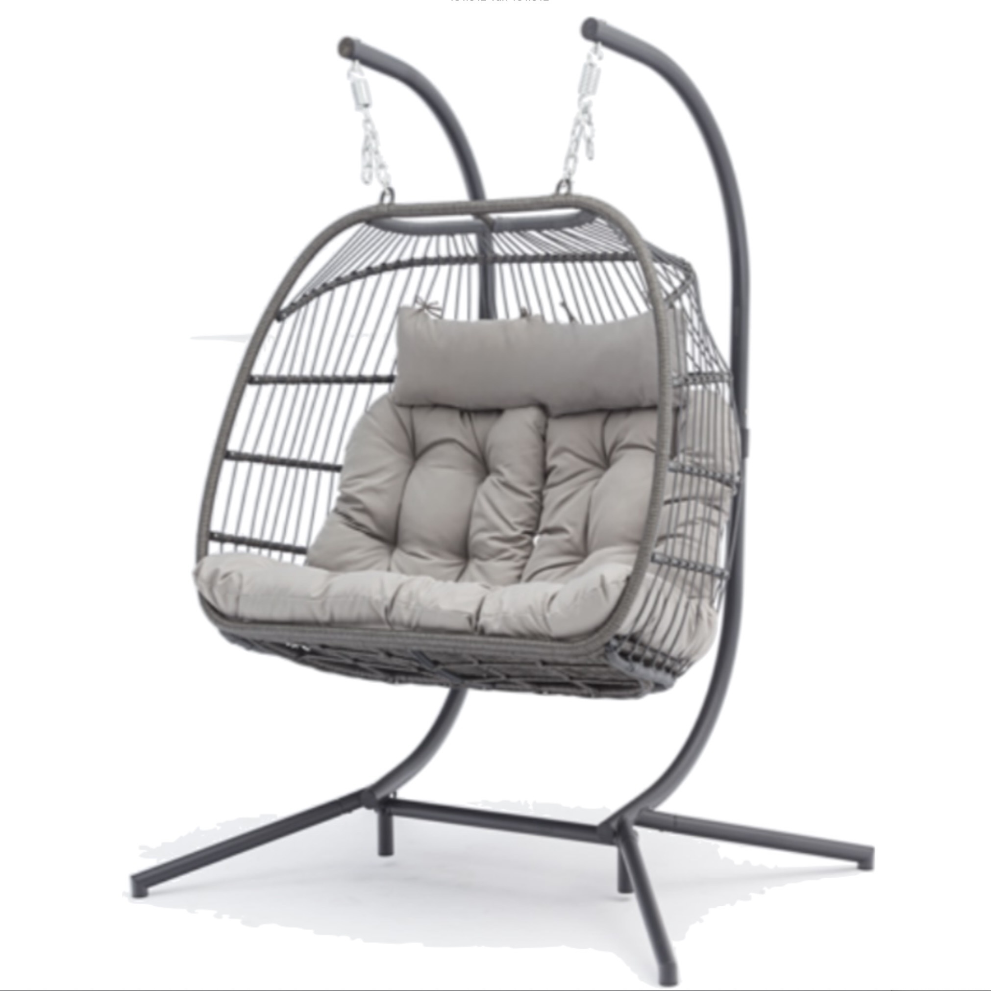 AVH-Collectie La Brisa hangstoel 2 persoons grijs