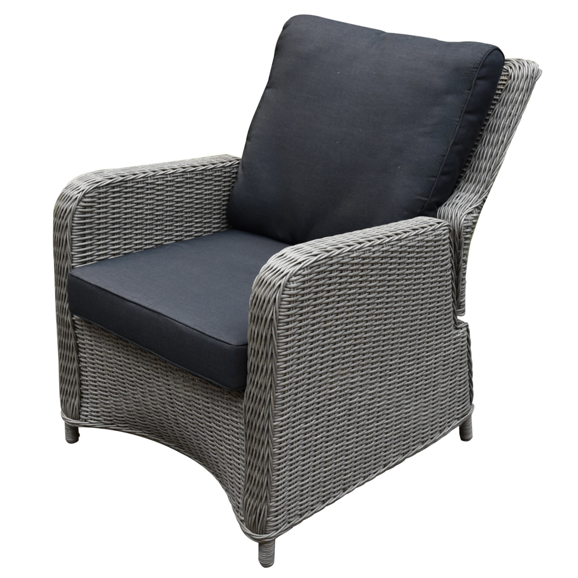 AVH-Collectie Bilbao lounge tuinstoel verstelbaar grijs