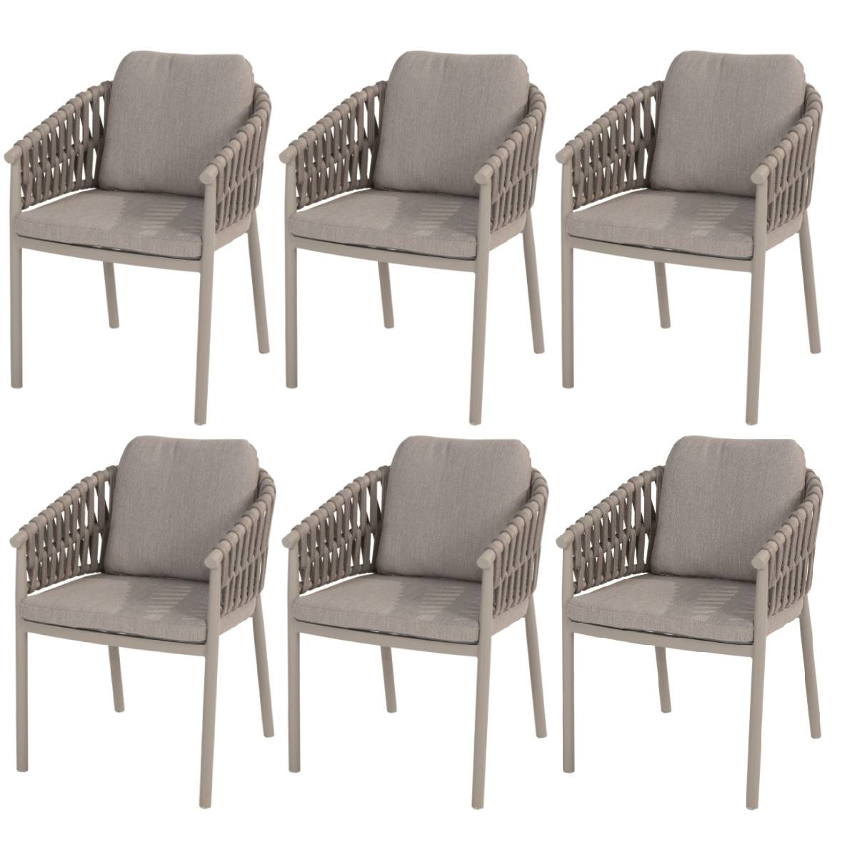 Taste 4SO Catalana dining tuinstoel cloud  set van 6