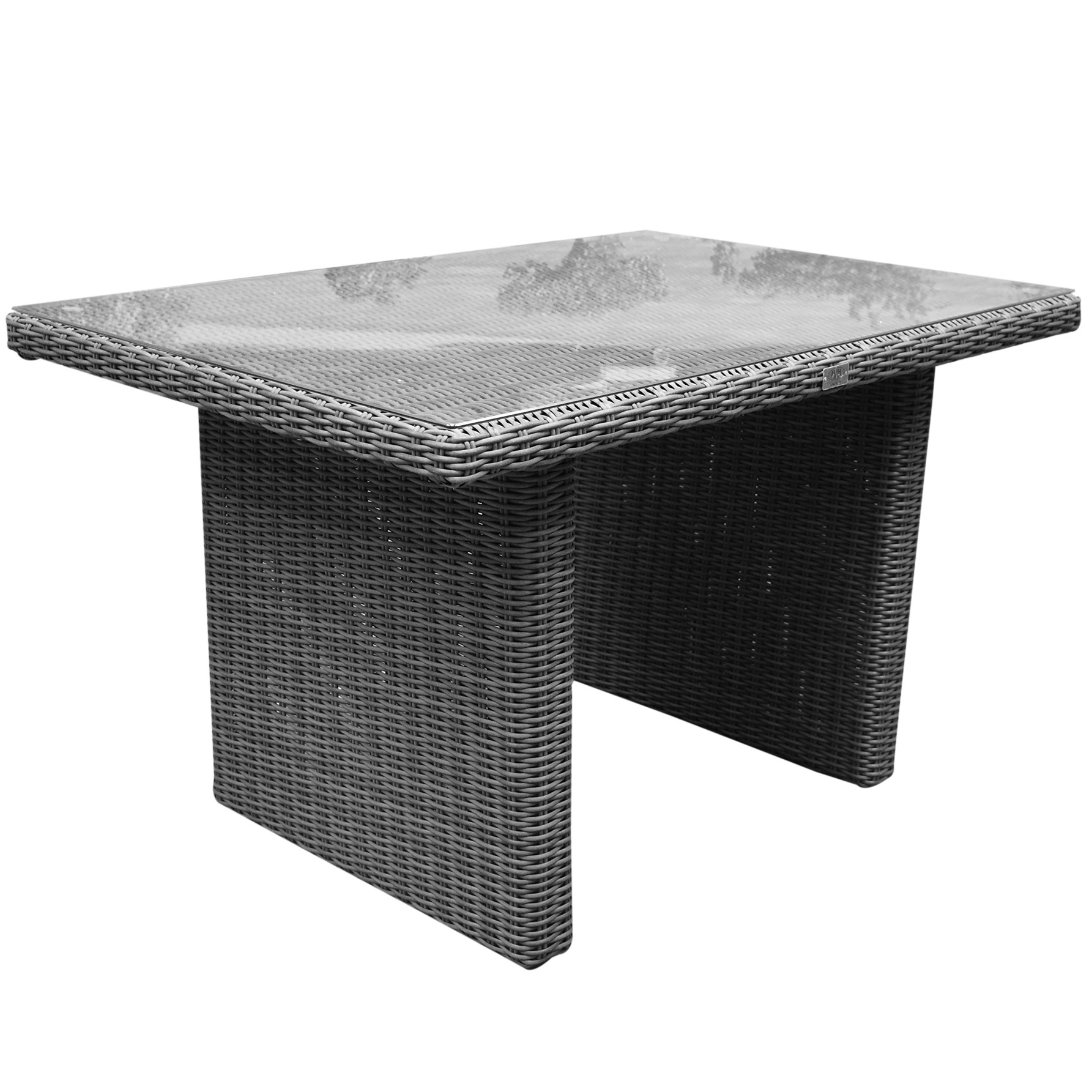 AVH-Collectie Ibiza lounge-dining tafel 120x80xH70 cm grijs