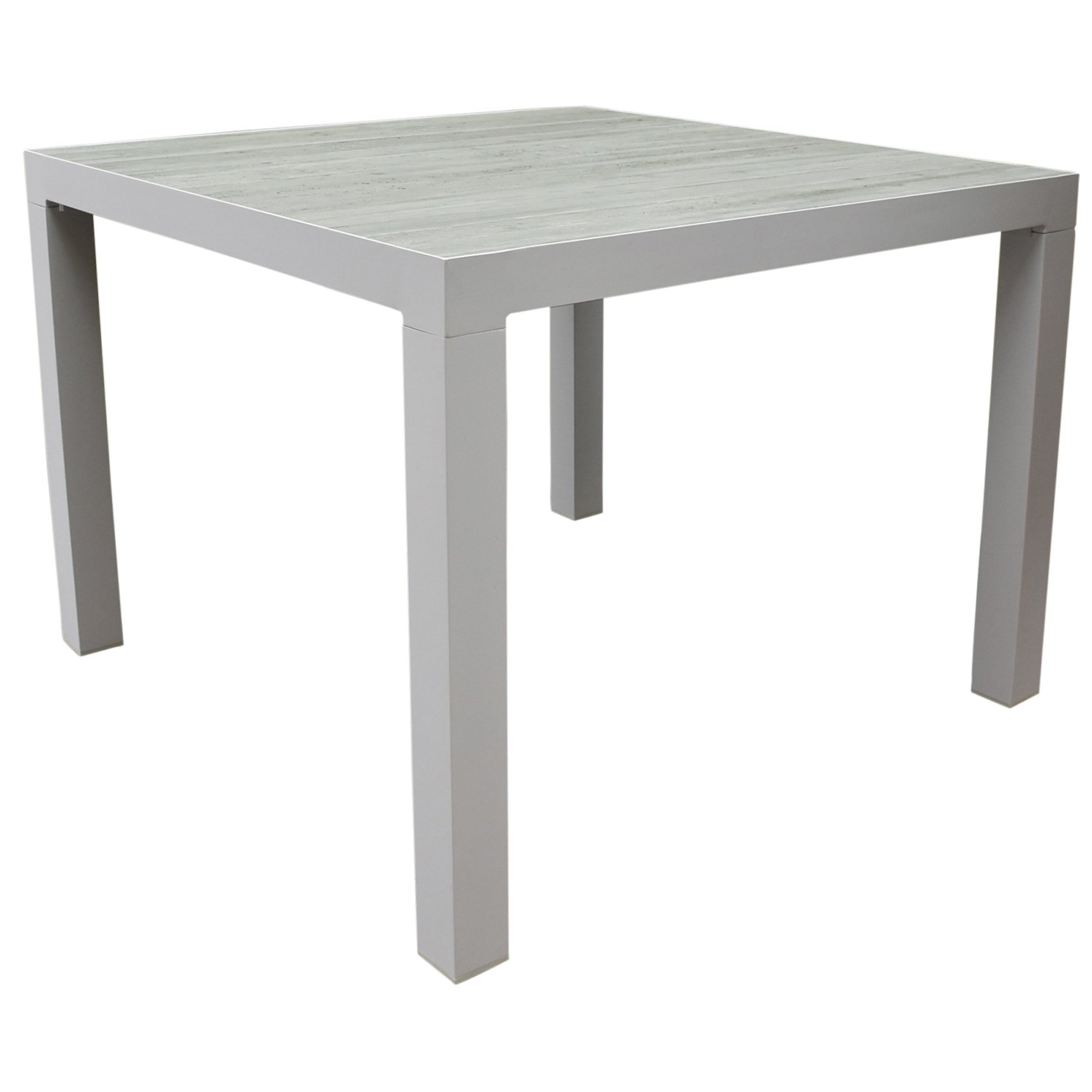 AVH-Collectie Fresno dining tuintafel 100x100xH74 cm wit keramiek