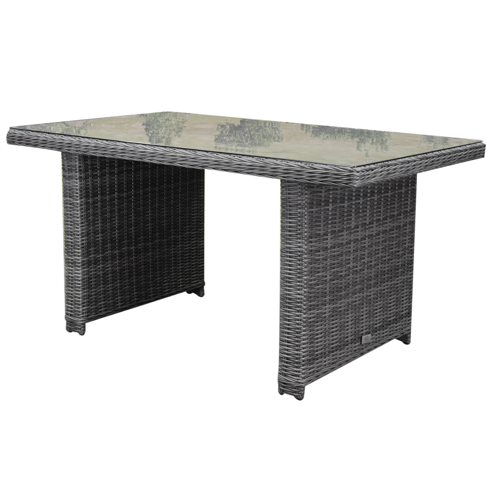 AVH-Collectie Ibiza XL lounge-diningtafel 140x80xH70 cm antraciet