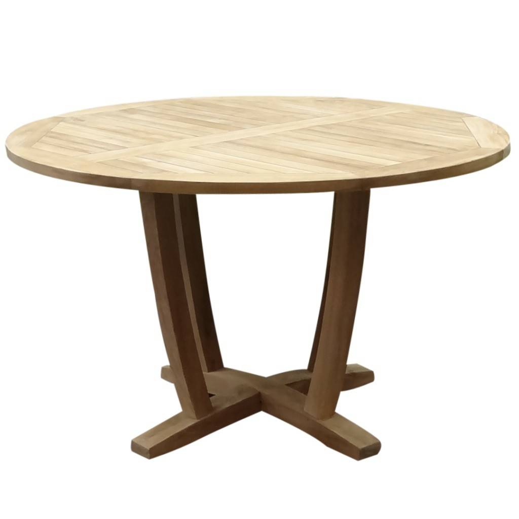 AVH-Collectie Legand dining tuintafel 100 cm rond teak