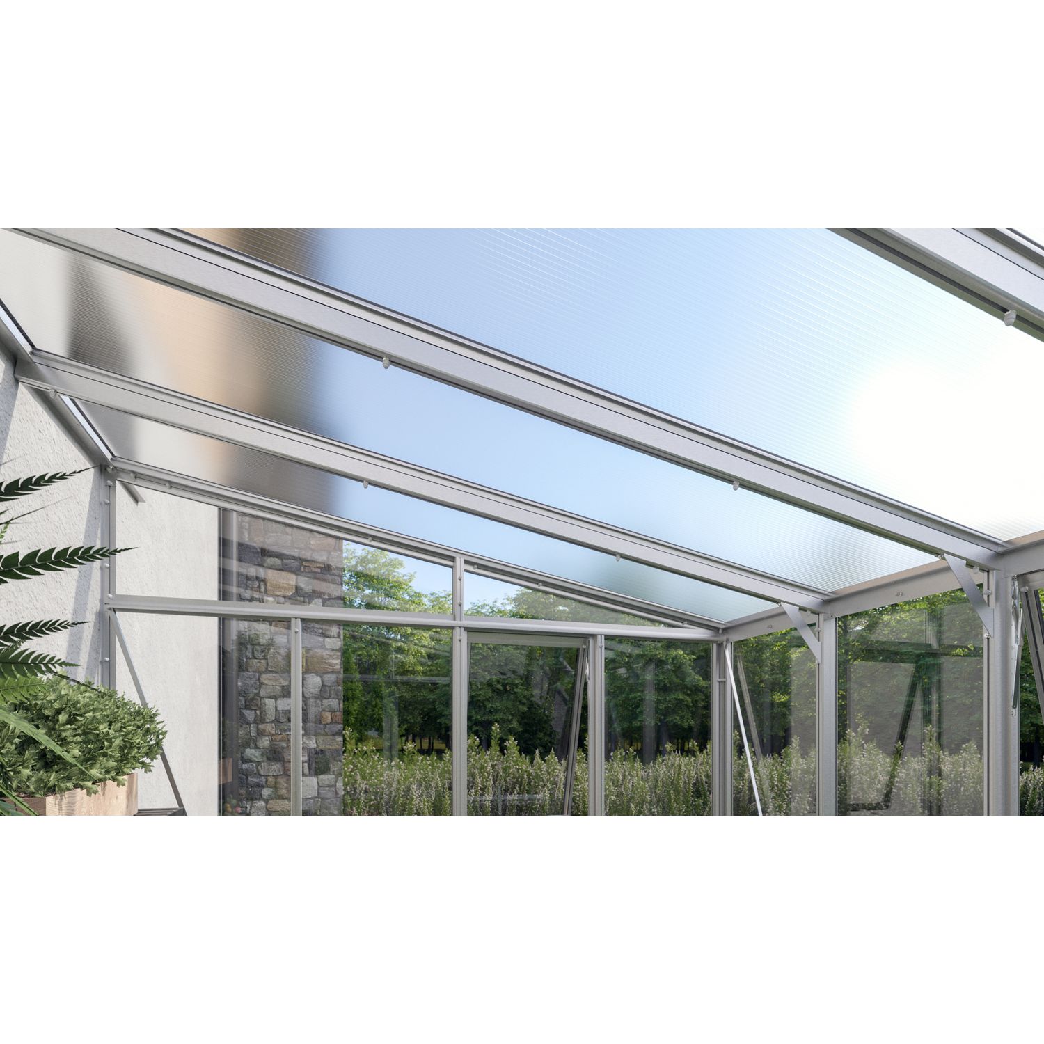 Vitavia Versterkingskit Voor Athenis Broeikas 11900 Geanodiseerd Aluminium