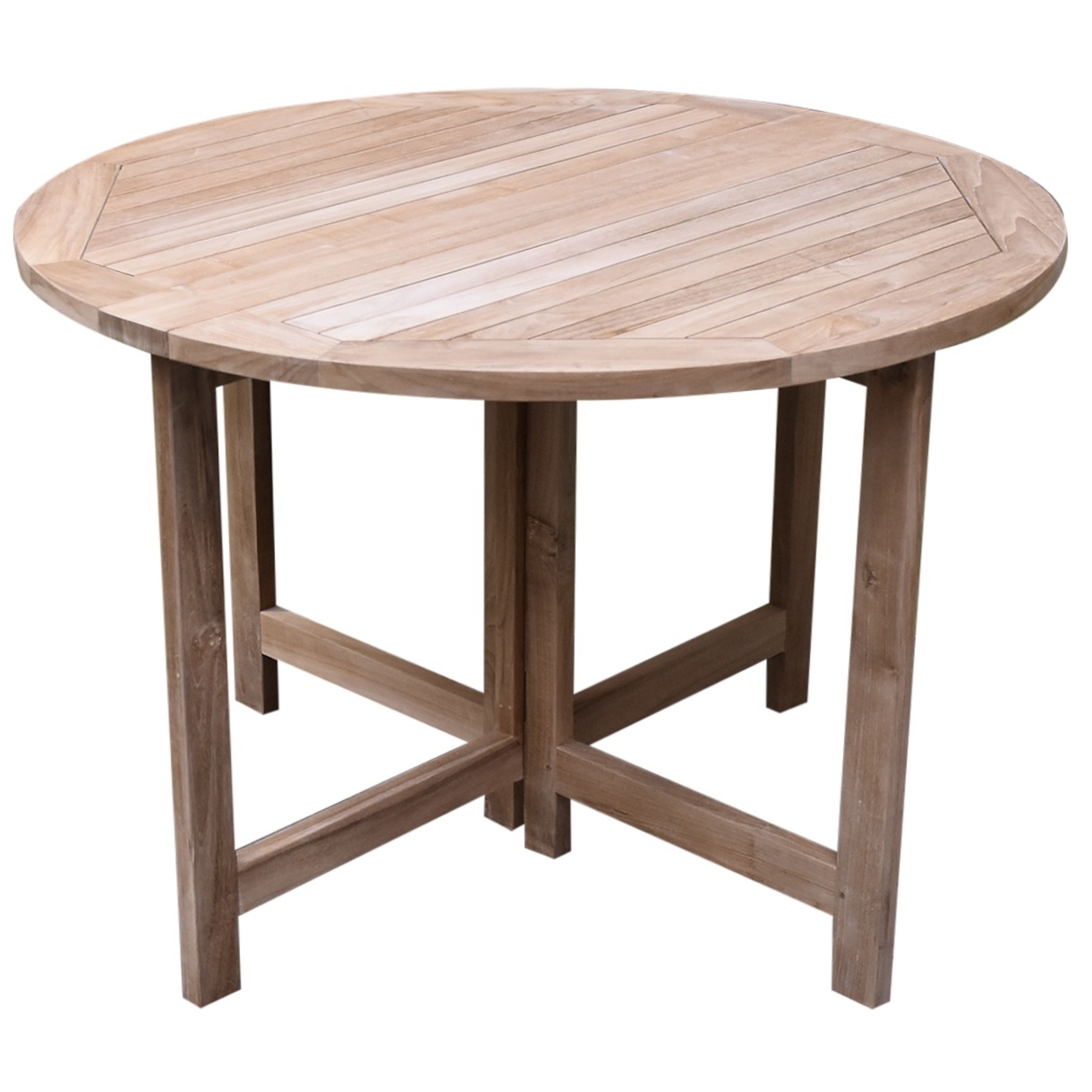 AVH-Collectie Kupu-Kupu klaptafel 110 cm rond teak