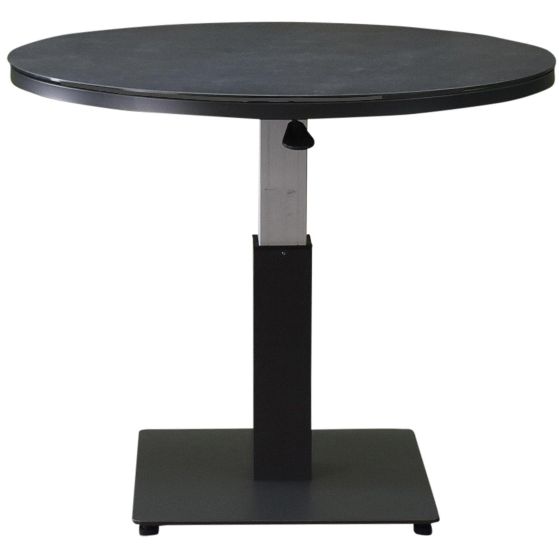 AVH-Collectie San Sebastian lounge dining tuintafel 90 cm rond H50,5-H75 cm in hoogte verstelbaar antraciet