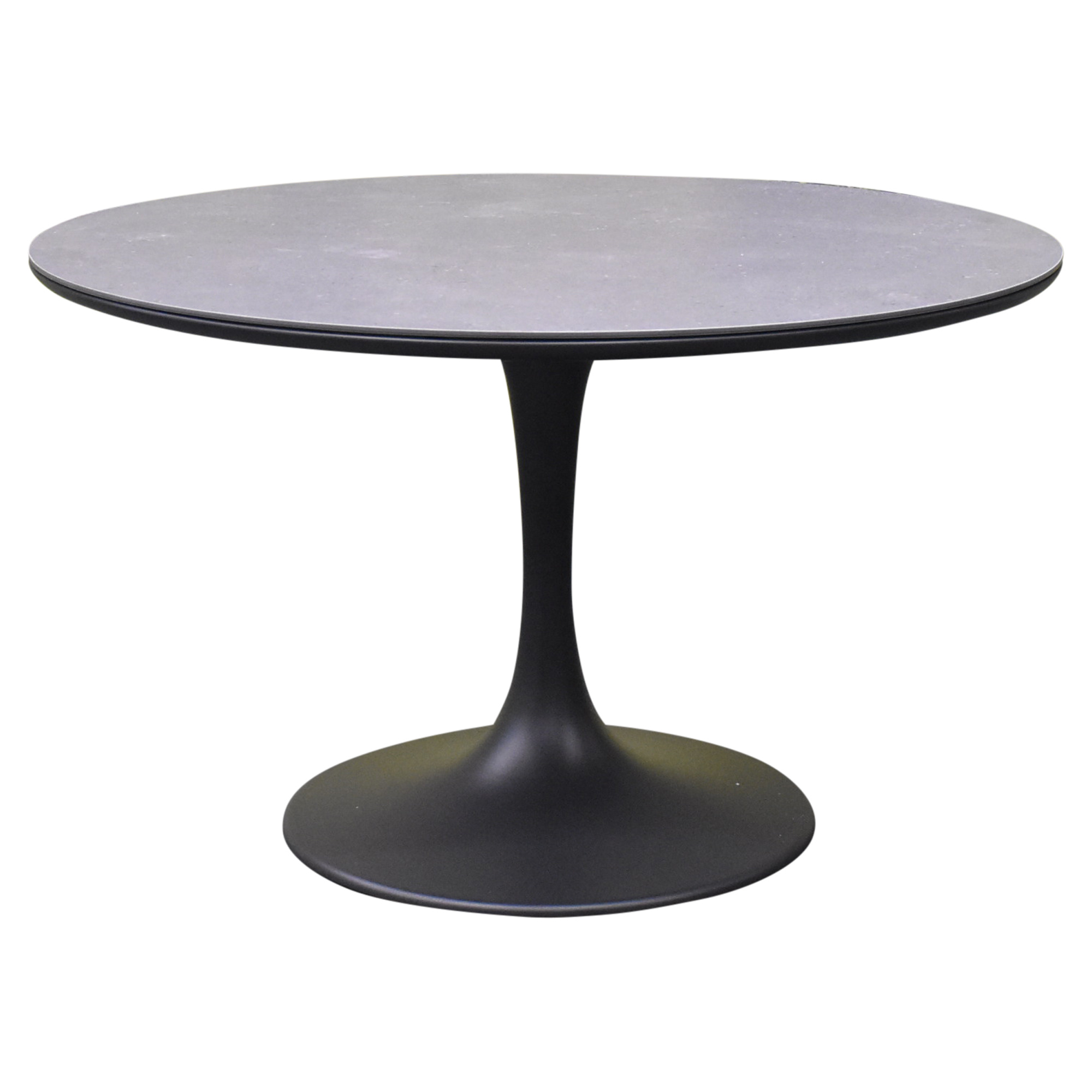 AVH-Collectie Flair dining tuintafel rond 120 cm antraciet keramiek