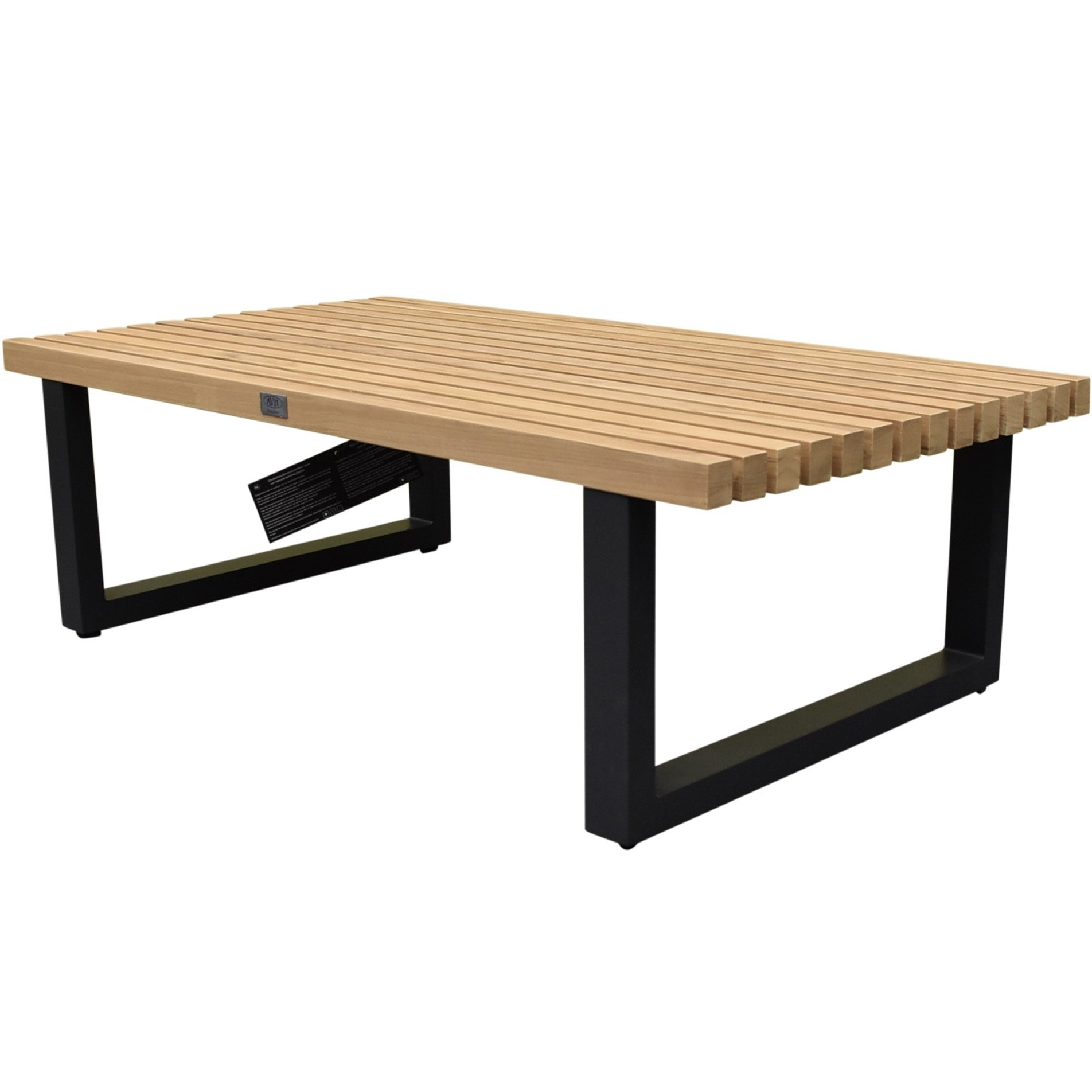 AVH-Collectie Ravenna lounge tuintafel aluminium antraciet met teak blad
