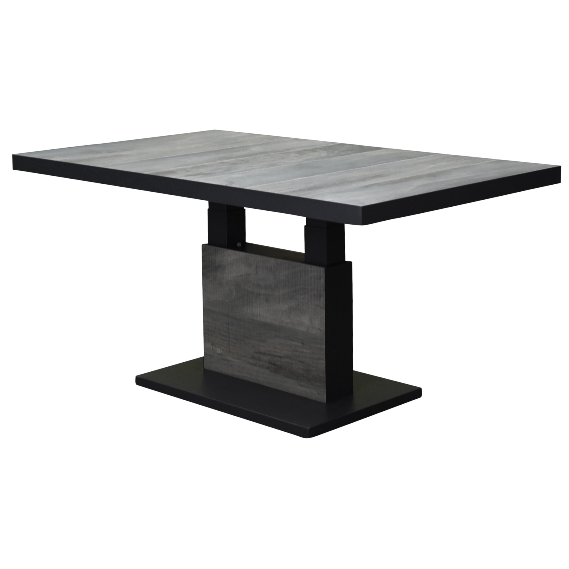 AVH-Collectie Vegas lounge-diningtafel 140x85xH51-74 cm in hoogte verstelbaar antraciet