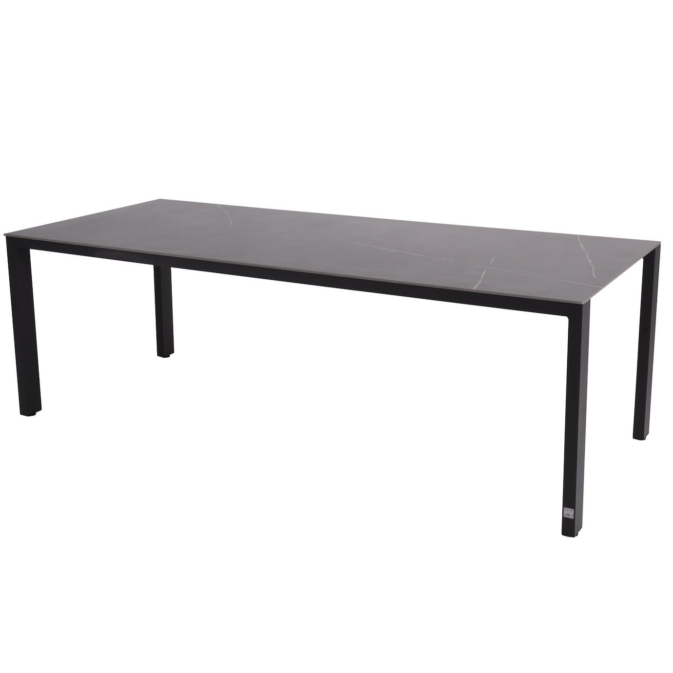 4 Seasons Outdoor Goa dining tuintafel 220x95xH75 cm HPL slate antraciet aluminium 