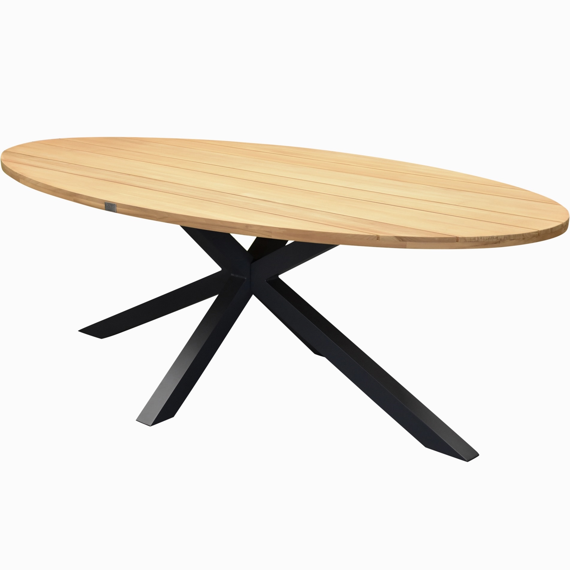 AVH-Collectie Zanzibar dining tuintafel 220x120 cm ovaal met teak blad