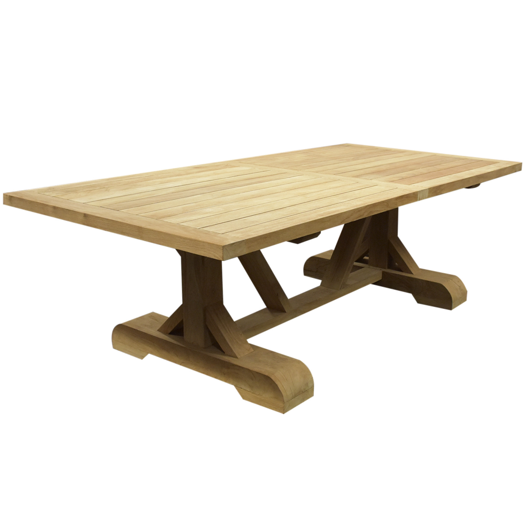 AVH-Collectie Antigua dining tuintafel 250x120xH77 cm teak geschoord