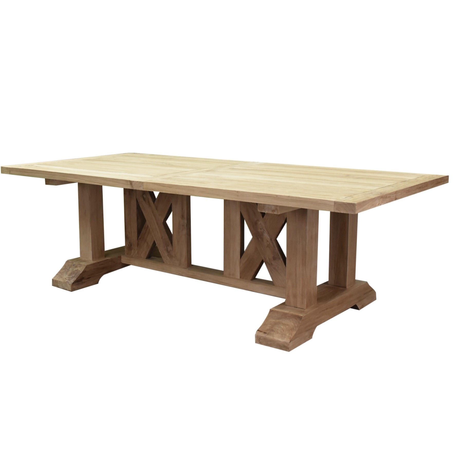 AVH-Collectie Antigua dining tuintafel 250x120xH77 cm teak gekruist