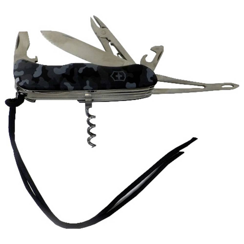 Victorinox Skipper W 0.8593.W942 Zwitsers zakmes Aantal functies 18 Zwart, Camouflage