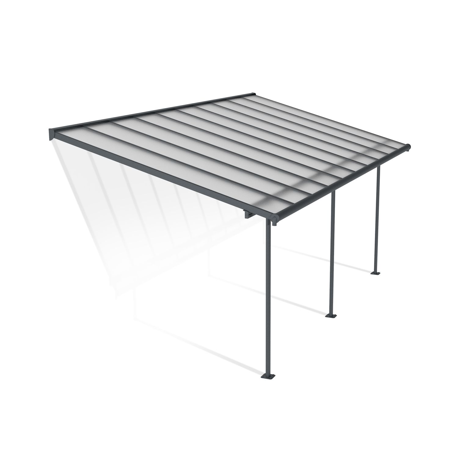 Canopia Palram |  - Terrasoverkapping Sierra - Donkergrijs - 3x6,2m