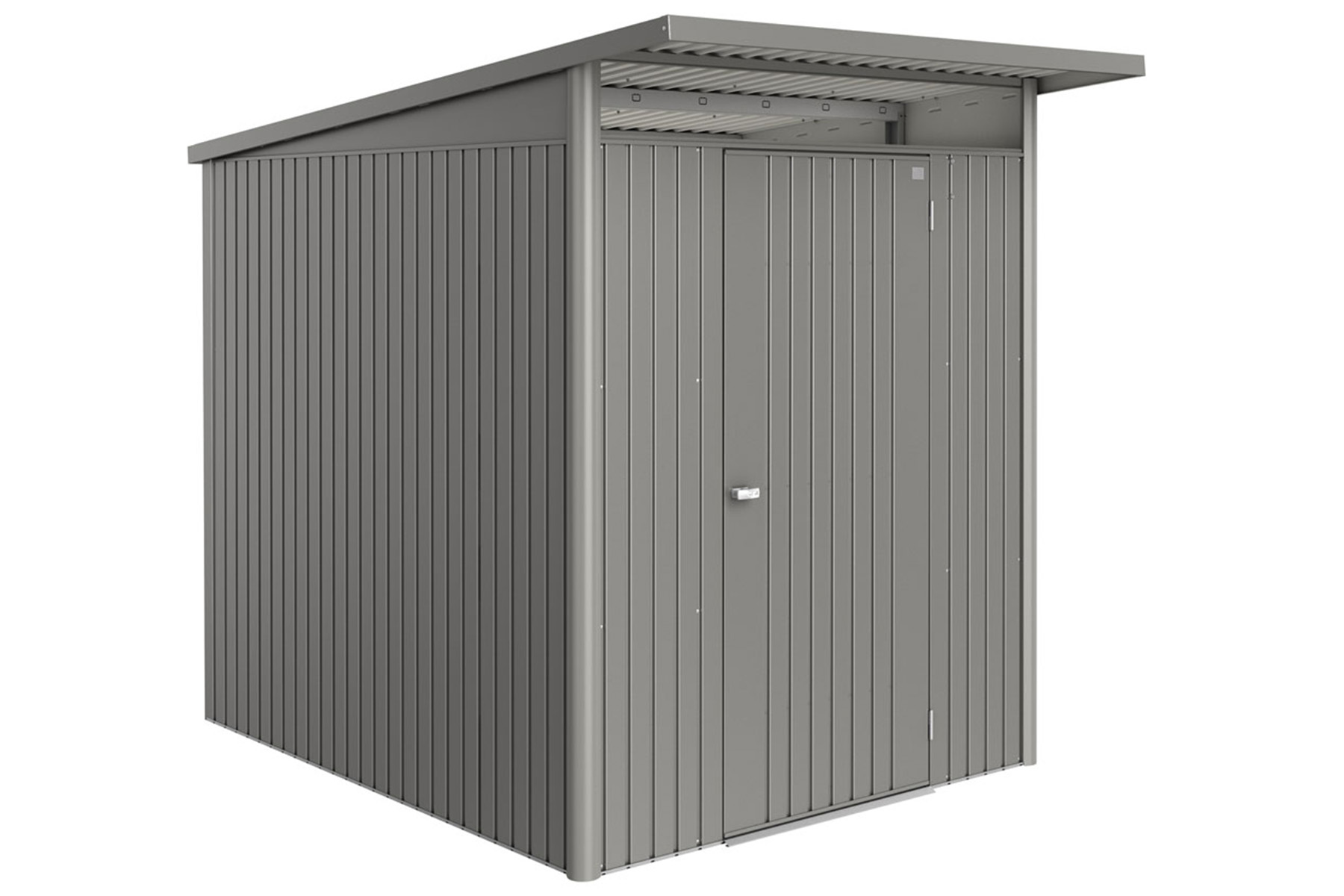 Van Kooten Tuin en Buitenleven Metalen Berging AvantGarde ECO A2 180x260x218 cm met enkele deur- Lessenaarsdak- Metaal- Biohort