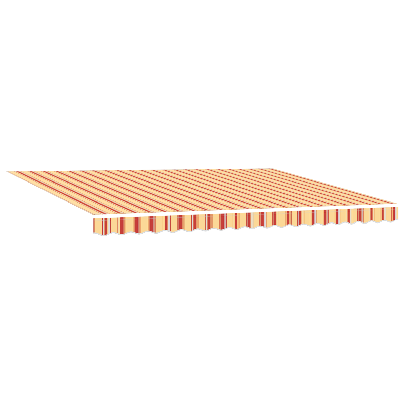 vidaXL Automatische opvouwbare luifel met LED Geel en Oranje 450x350 cm