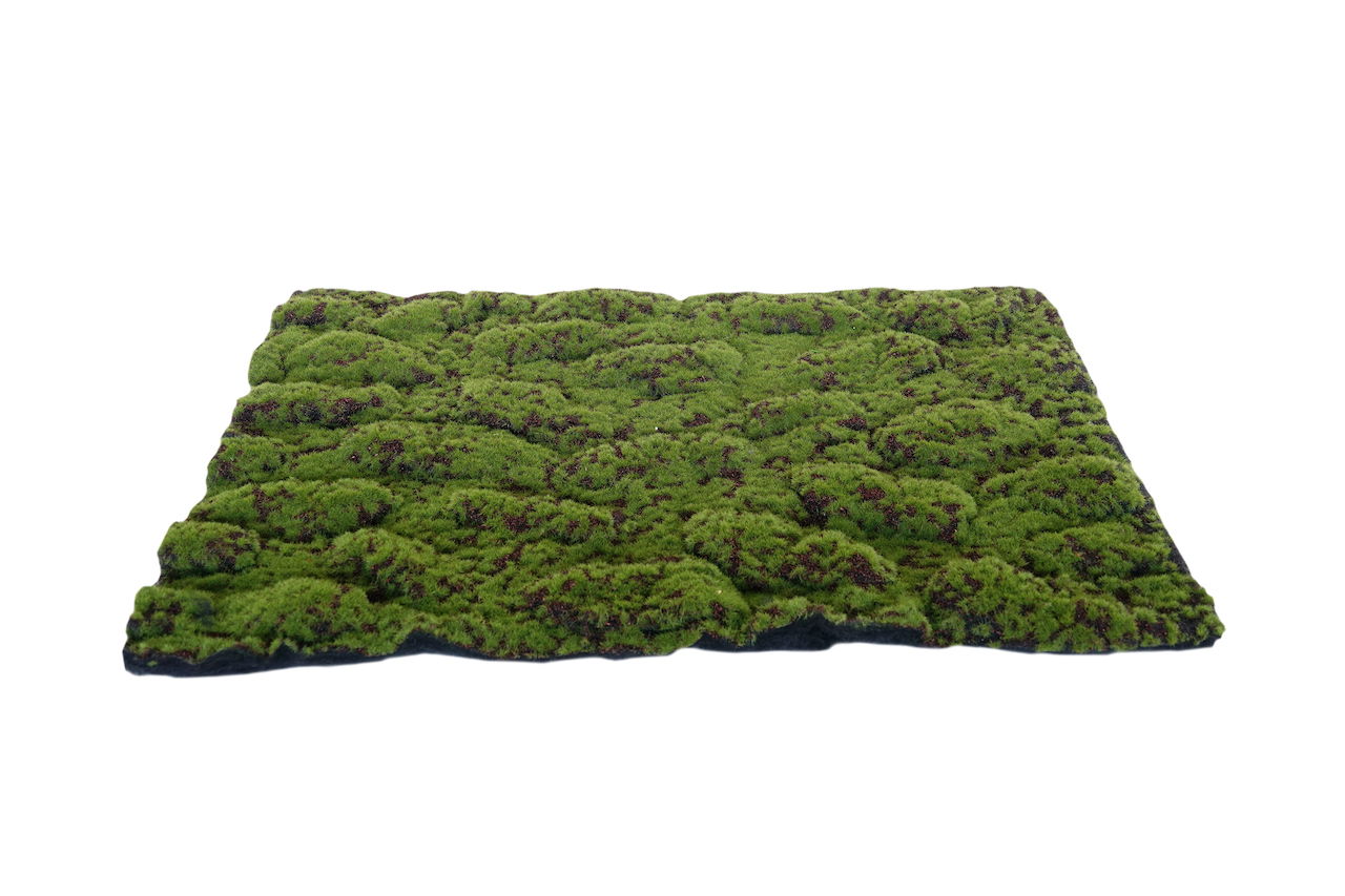 My village Kunst mos mat groen-bruin Medium 70X50 cm kerst - 