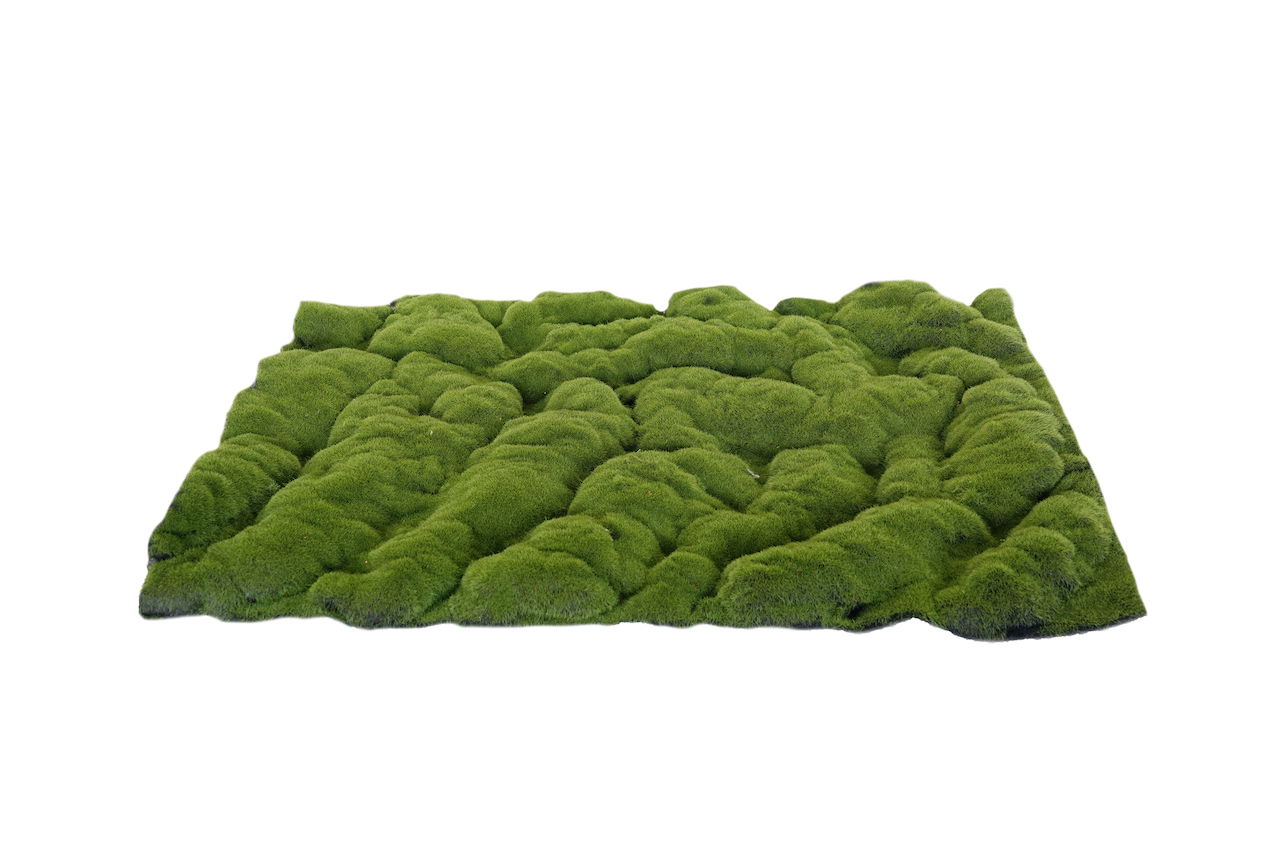 My village Kunst mos mat groen Grof 70X50 cm kerst - 