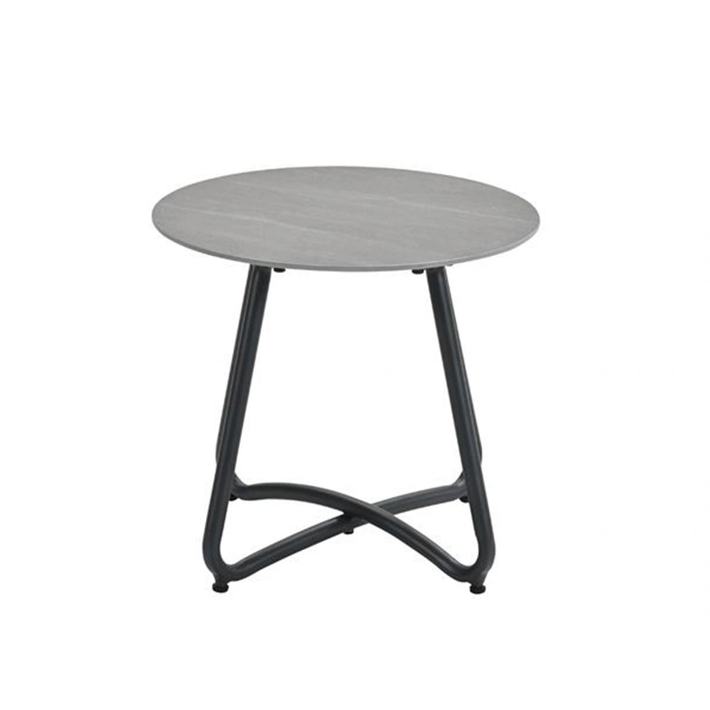 Garden impressions Vento Bijzettafel Carbon Black dia 45xH41 cm - 