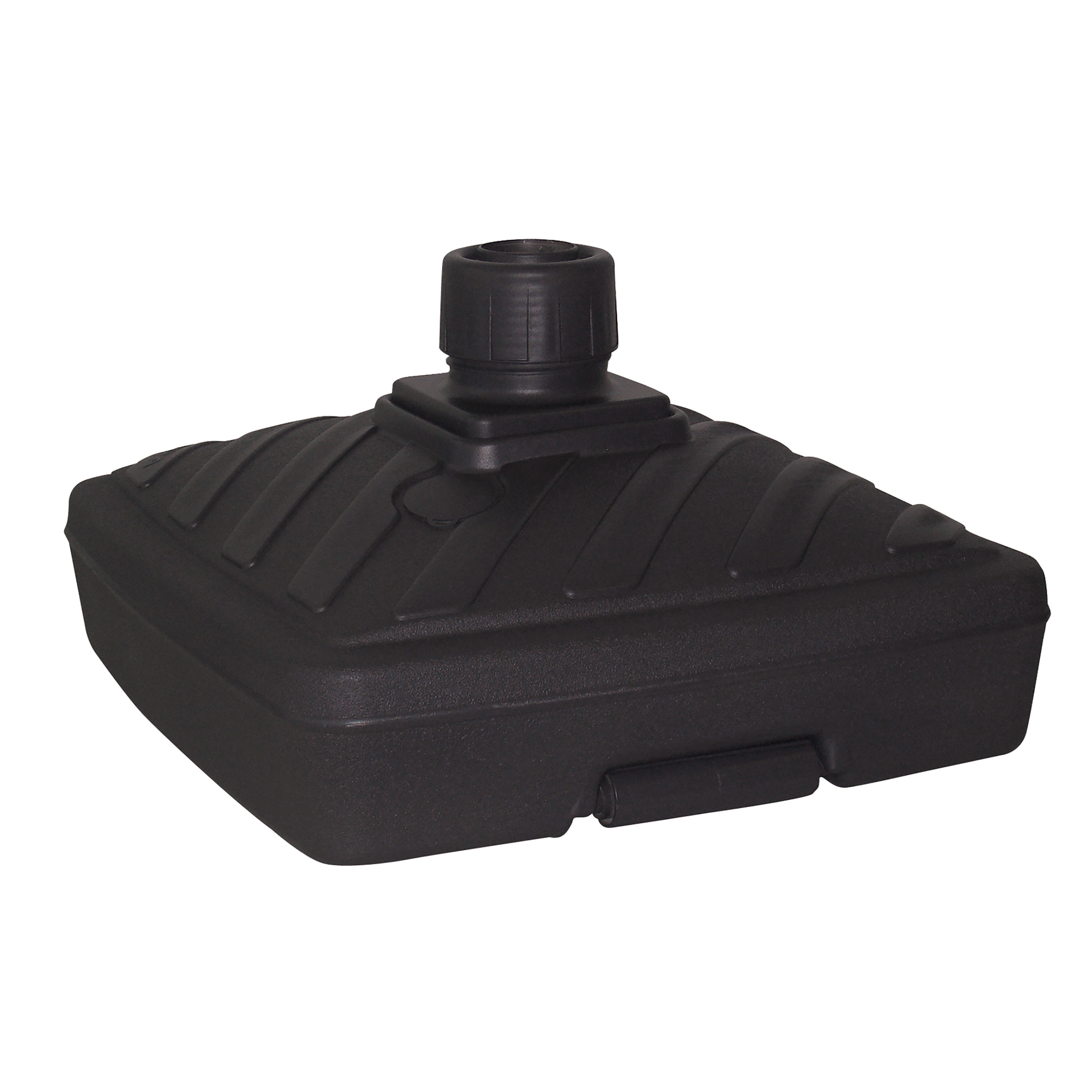 EDA Parasolvoet Heavy - vierkant - antraciet - 57 x 57 cm - liter - kunststof - vulbaar -