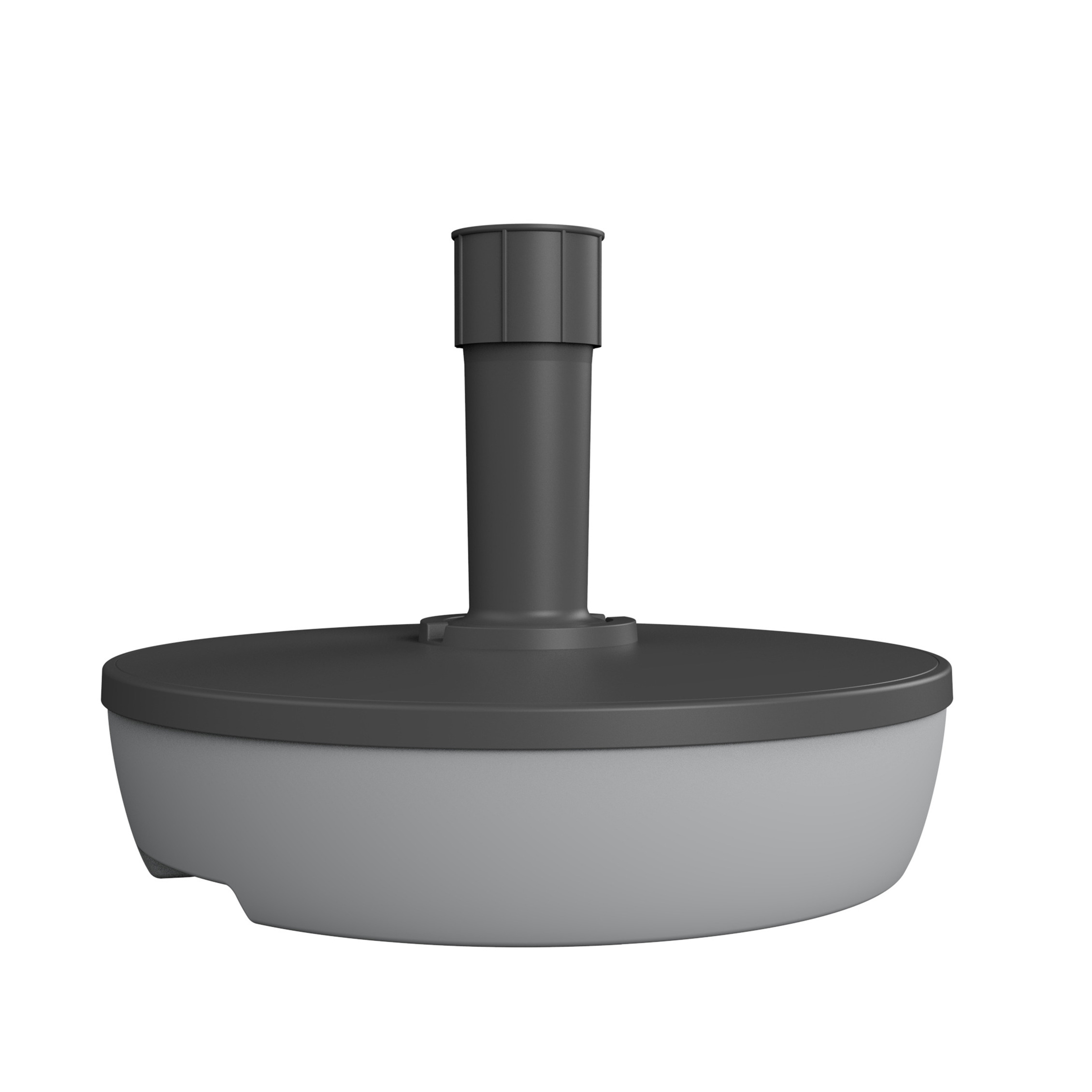 EDA Parasolvoet Elegance - rond - grijs - D49 cm - 20 liter - kunststof - vulbaar -