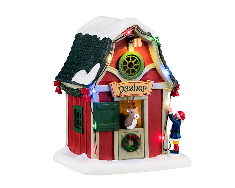 Dasher's Den 12x14x19 cm Kersthuisje - 