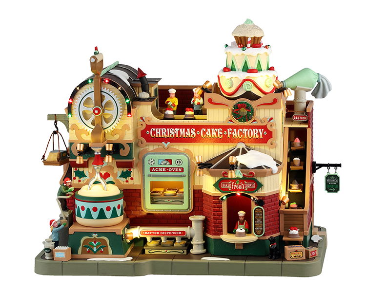 Christmas Cake Factory 21x34x30 cm Kersthuisje - 