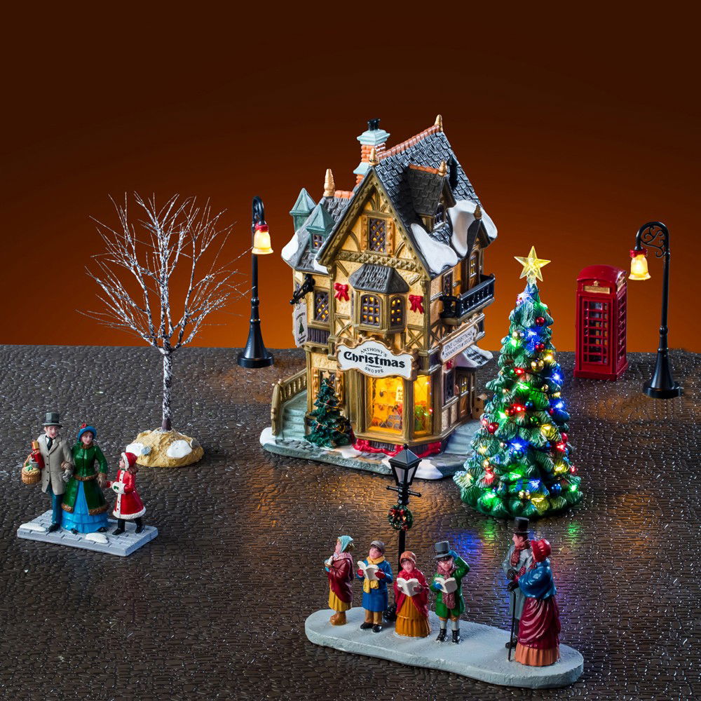 Lemax Kerstdorpminiatuur Tannenbaum Christmas Shoppe Set 13x47x29 cm - 
