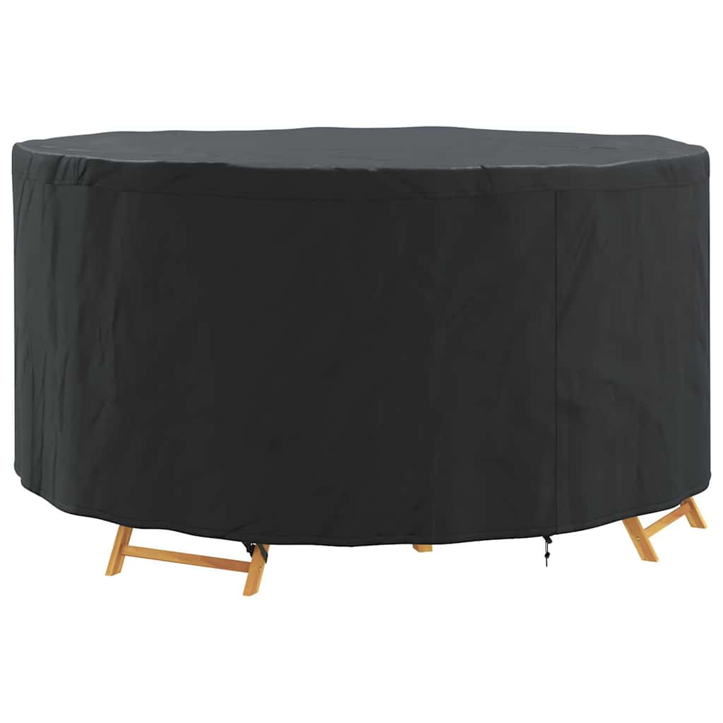 vidaXL Hoes voor tuinmeubelen Zwart 182 x 182 x 85 cm 210D stof