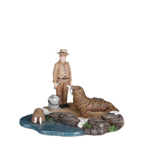 Luville Feeding time walruses - l11xb8,5xh7,5cm - 